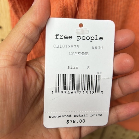 Free People Squeeze Haci Long Sleeve Top - Picture 6 of 6